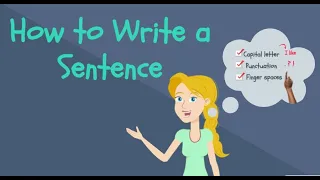 How to Write a Sentence for Kids | Kindergarten Writing