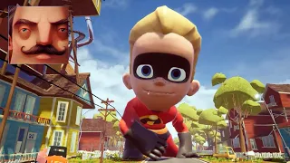 Hello Neighbor - New Neighbor The Incredibles Big Dash Parr Act 3 Gameplay Walkthrough