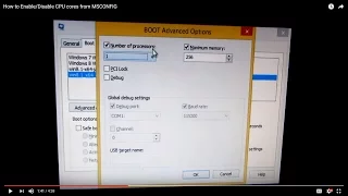How to remove RAM limitation, Enable CPU cores from MSCONFIG