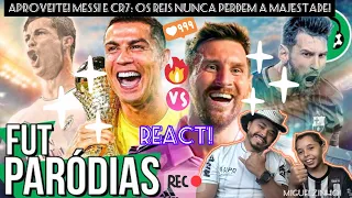 REACT APROVEITE! MESSI E CR7: OS REIS NUNCA PERDEM A MAJESTADE 👑👑 parodia Coldplay viva lá vida!!🫡