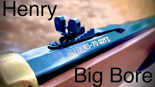 Initial Shots, Thoughts and Zeroing  PLUS FUN with the Henry H010B 45 70 4570 Government
