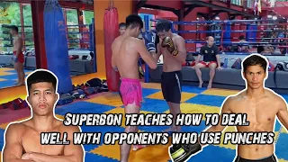 Superbon teaches how to deal well with opponents who use punches