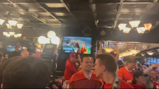 Canada fans reaction over goal by Alphonso Davies