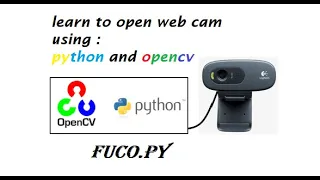 learn to open webcam using python and opencv