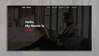 One Page Full Website Project For Practice | HTML & CSS Responsive Website