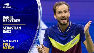 Daniil Medvedev vs. Sebastian Baez Full Match | 2023 US Open Round 3