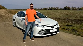 Тойота камри 3.5 кузов v70 2018 обзор замера 0-100км/ч на стоке Camry v70