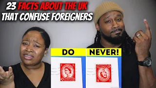 🇬🇧 American Couple Reacts "23 Facts About the UK That Confuse Foreigners"