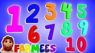Learn Numbers | Count Numbers | 1 to 10 | ABC Song | Alphabet A to Z | Kids Learning Video | Farmees