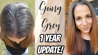 GREY HAIR TRANSITION | ONE YEAR UPDATE | NICOLE BURGESS