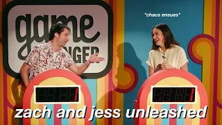 zach reino and jessica mckenna being chaotic comedy partners for 8 minutes