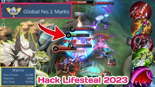 90% Crazy Spell Vamp + High Damage Build | Martis Best Build 2023 | Martis best Lifesteal build