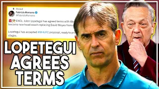 Julen Lopetegui agrees terms with West Ham | Fabrizio Romano confirms Moyes replacement ready