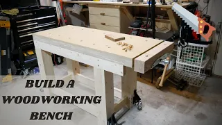 How to Build a Woodworking Bench w/ FREE PLANS // TheTranq
