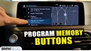 BMW Memory Buttons - How to program them