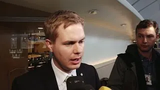 Gustav Fridolin: "Det krävs mer för att knäcka en göing" - Nyheterna (TV4)