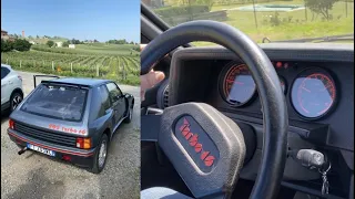 Peugeot 205 Turbo 16 onboard, driving and sound!