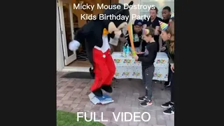Micky Mouse Destroys Kids Birthday Party Full Video