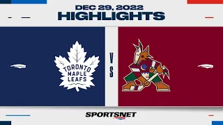 NHL Highlights | Maple Leafs vs. Coyotes - December 29, 2022