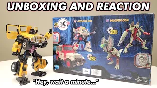 Unboxing: Transformers Collaborative Jurassic Park x Transformers Dilophocon and Autobot JP12