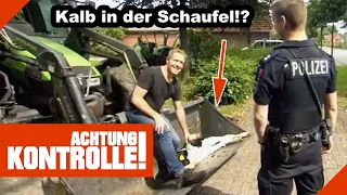 Mit Kalb in der Schaufel über die Straße! "Nur mal eben kurz!" |2/2| Kabel Eins Achtung Kontrolle