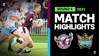 Sea Eagles v Titans Match Highlights | Round 6, 2021 | Telstra Premiership | NRL