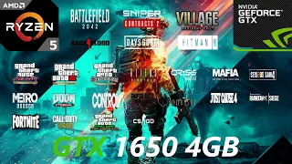 GTX 1650 4GB Test in 27 Games in 2022