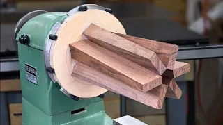 Woodturning Striking Walnut Resin Vase