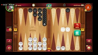 backgammon game #143 مباراة طاولة / طاولي