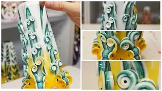 INCREDIBLE CUTTING CANDLE "SEA AND SAND" FROM THE CANDIDAL WORKSHOP DIMSI