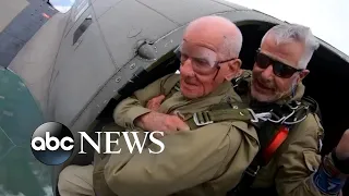 World War II veteran takes to the skies over Normandy to honor the fallen