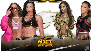 WWE 2K20_inde hartwell and chelsea green vs Aliyah and Mercedes Martinez_NXT