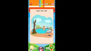 Braindom 3 Level 103 Save the cat Answers and Solutions