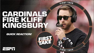 🚨 Cardinals FIRE head coach Kliff Kingsbury 🚨 | First Take