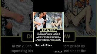 Choi gap bok escaped from prison by squeezing his body.  yoga #facts #study  #amazingfacts #shorts