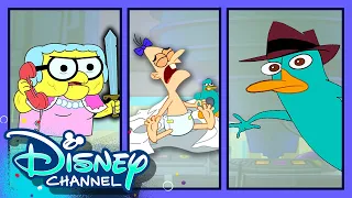 Gramma vs Perry The Platypus 😱 | Random Rings | Phineas and Ferb | Big City Greens | Disney Channel