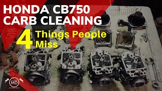 Honda CB750 Carb Cleaning: 4 Things People Miss