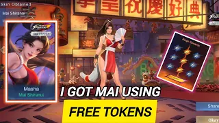 I GOT MAI SHIRANUI USING FREE TOKENS | MLBB X KOF '97 EVENT PHASE 2 DRAWS (2024) ||MLBB|