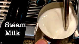 How To Steam And Froth Milk With a Breville Barista Express