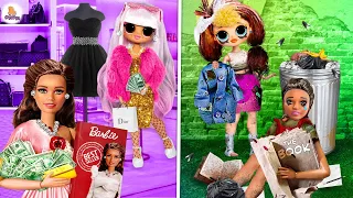 Rich vs Broke Barbie DIYs /  Lol Dolls Hacks and Crafts