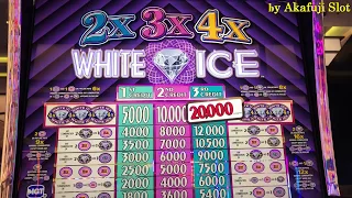 BIG WIN 777💛2x3x4 "WHITE ICE" $1 Slot Machine MaxBet $3 on Free Play (Old School Slot) Akafujislot