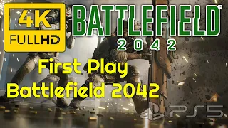 First play Battlefield 2042 crossplay 4K 60 fps Gameplay UHD PS5