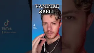 How to turn into a vampire spell! 😱 WATCH TILL THE END! #witchtok #curse #ghosts #paranormal #scary