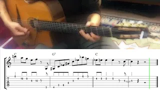 Gypsy Jazz Guitar | J'attendrai [Head] Transcription (ギター)