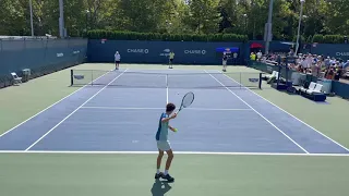 Félix Auger Aliassime Practice Session - 2022 U.S. Open