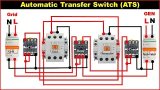 Automatic Changeover Switch Connection | Automatic Transfer Switch | ATS With Circuit Diagram |