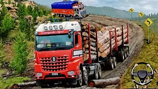 Driving Truck on Worlds Most Dangerous And Risky Roads | Euro Truck Simulator 2 Gameplay