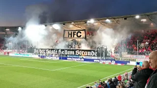 HFC Chemie vs. MSV Duisburg - 24.03.2023 - Choreo Fankurve