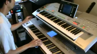 Hotel California Solo Keyboard - Yamaha Tyros 2 and Korg Triton Studio