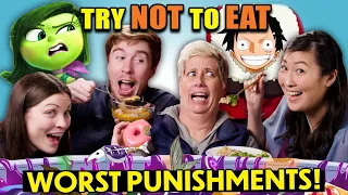 Staff Tries WORST Punishment Food! - Try Not To Eat Challenge